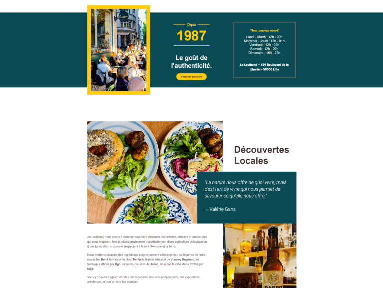 Accueil 8 webild - Mockup site web Accueil