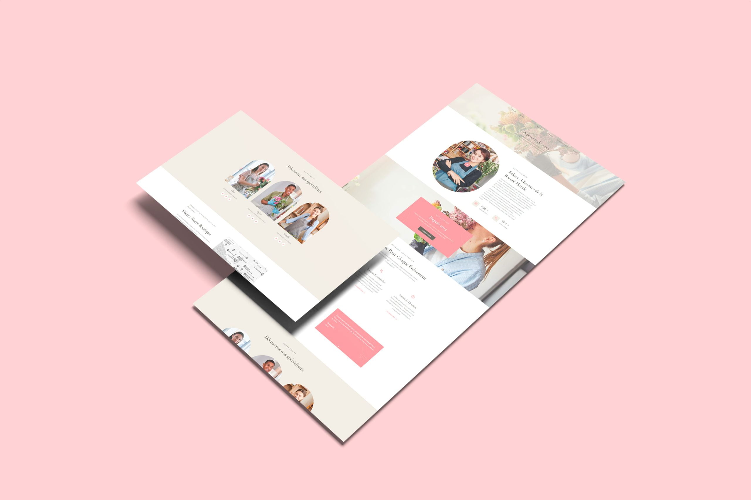 Projet Fleuriste Eclora 4 webild – Projet Eclora mockup site web #3