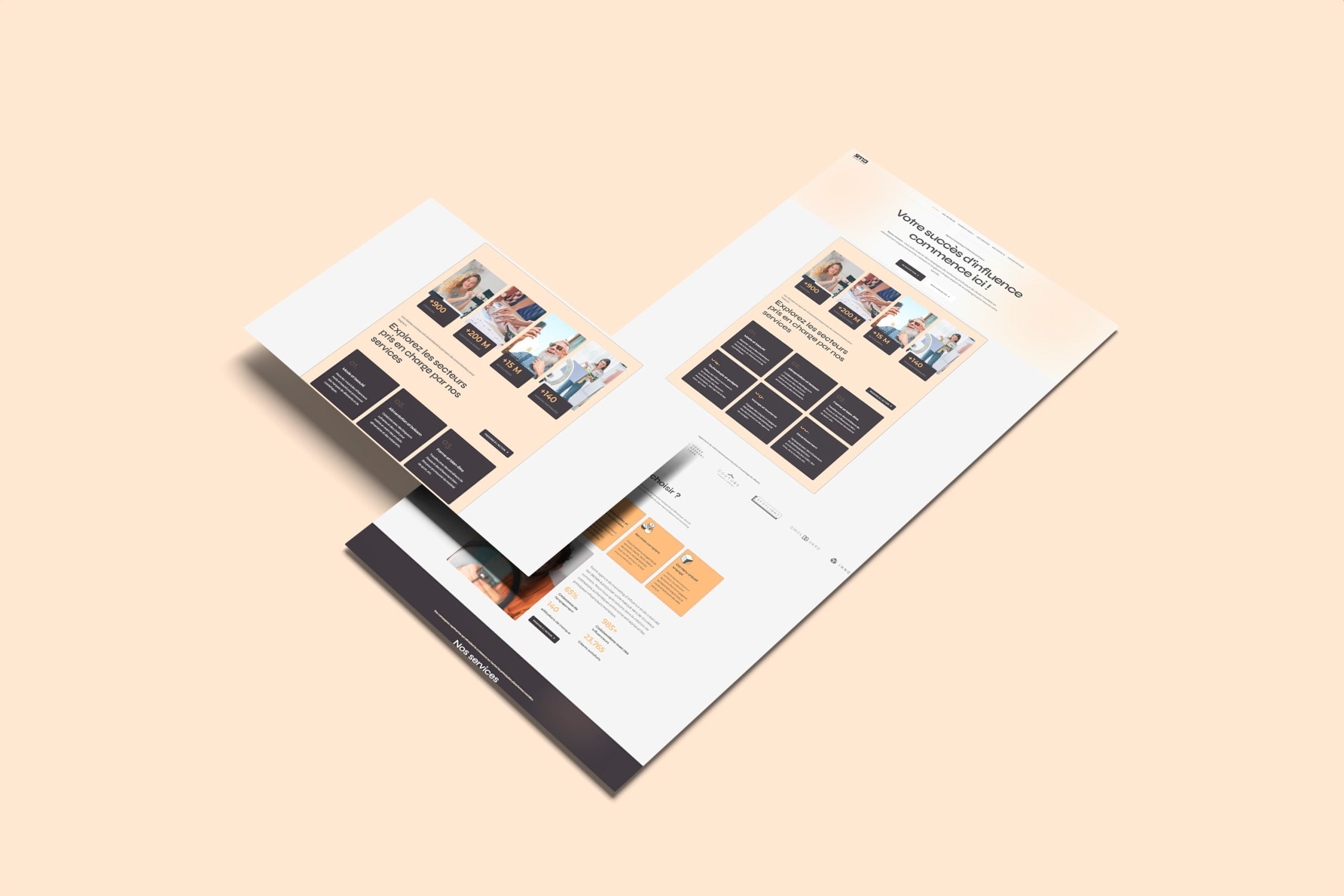 Projet SMAmarketing 3 webild – Projet SMAmarketing mockup site web #3