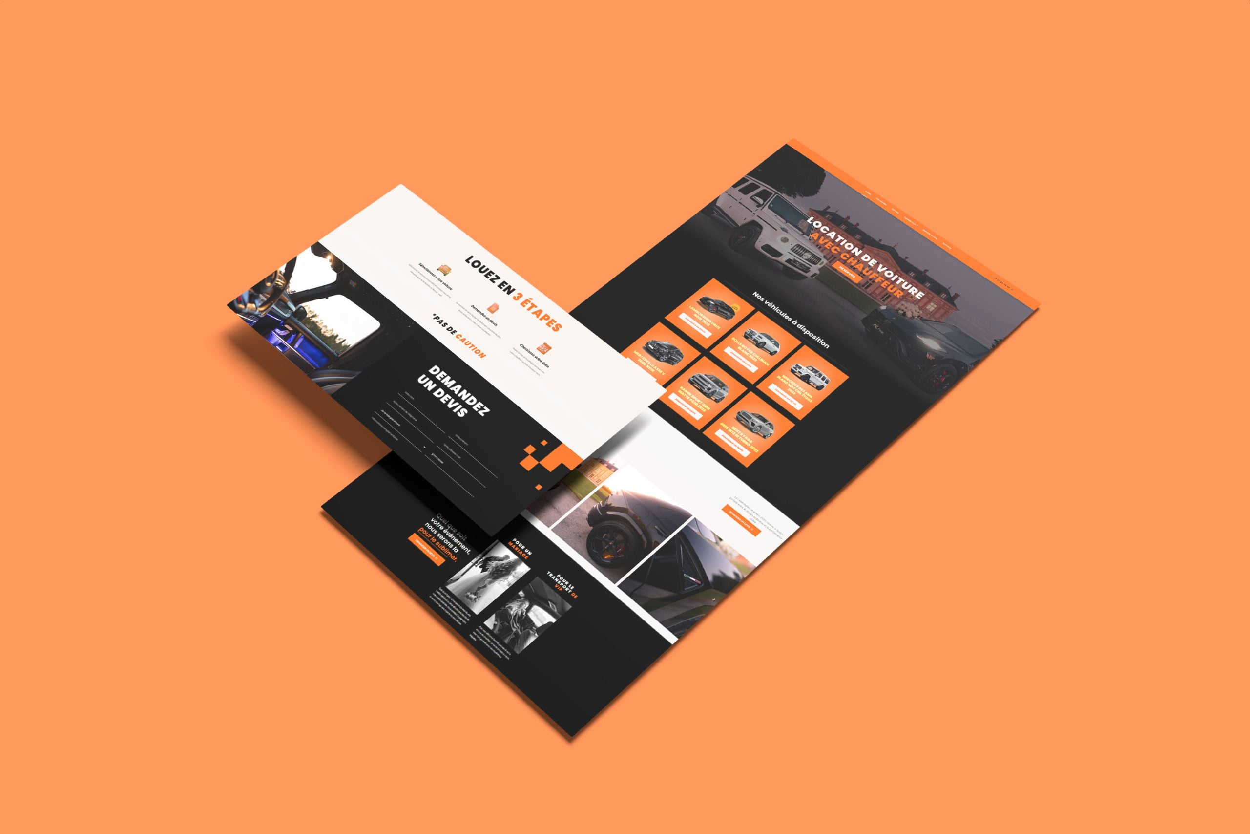 Projet Location de voitures Az-Fleet 2 webild – Projet Az fleet mockup site web #3