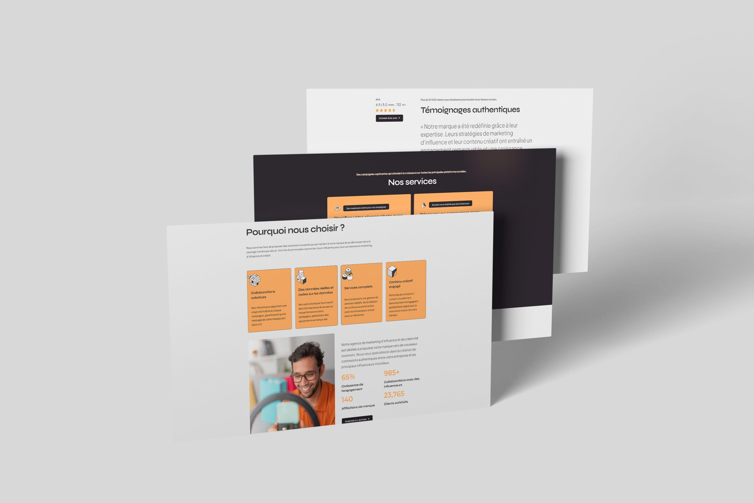 Projet SMAmarketing 4 webild – Projet SMAmarketing mockup site web #4