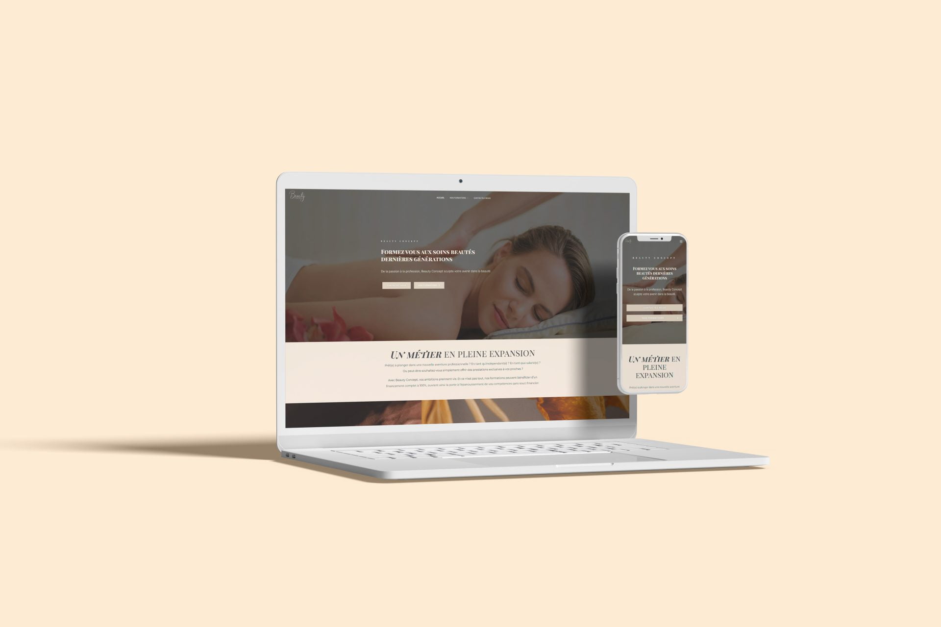 Projet Formation beauté Beauty-Concept
